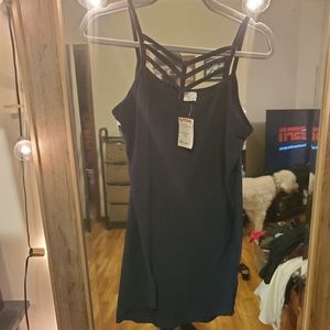 Dark blue mini dress